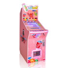 Kayu Mini Pinball Game Machine Meja Warna Biru / Merah Muda Di Koin Dioperasikan