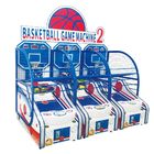 Mesin Permainan Menembak Gila Hoop Basket Untuk Anak-Anak Coin Dioperasikan 120W Power
