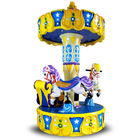 Anak-anak Mesin Arcade Game Balap Kuda / Mainan Bayi Koin Dioperasikan Carousel Kiddie Rides