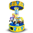 Anak-anak Mesin Arcade Game Balap Kuda / Mainan Bayi Koin Dioperasikan Carousel Kiddie Rides