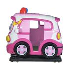 Mesin Warna Pink Kiddie Ride Lucu / Mesin Game Mobil Baterai