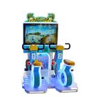 300W Kids Arcade Machine / Kompetisi Single Dan Double Kemungkinan Penukaran Tiket Rider Bike Game Machine