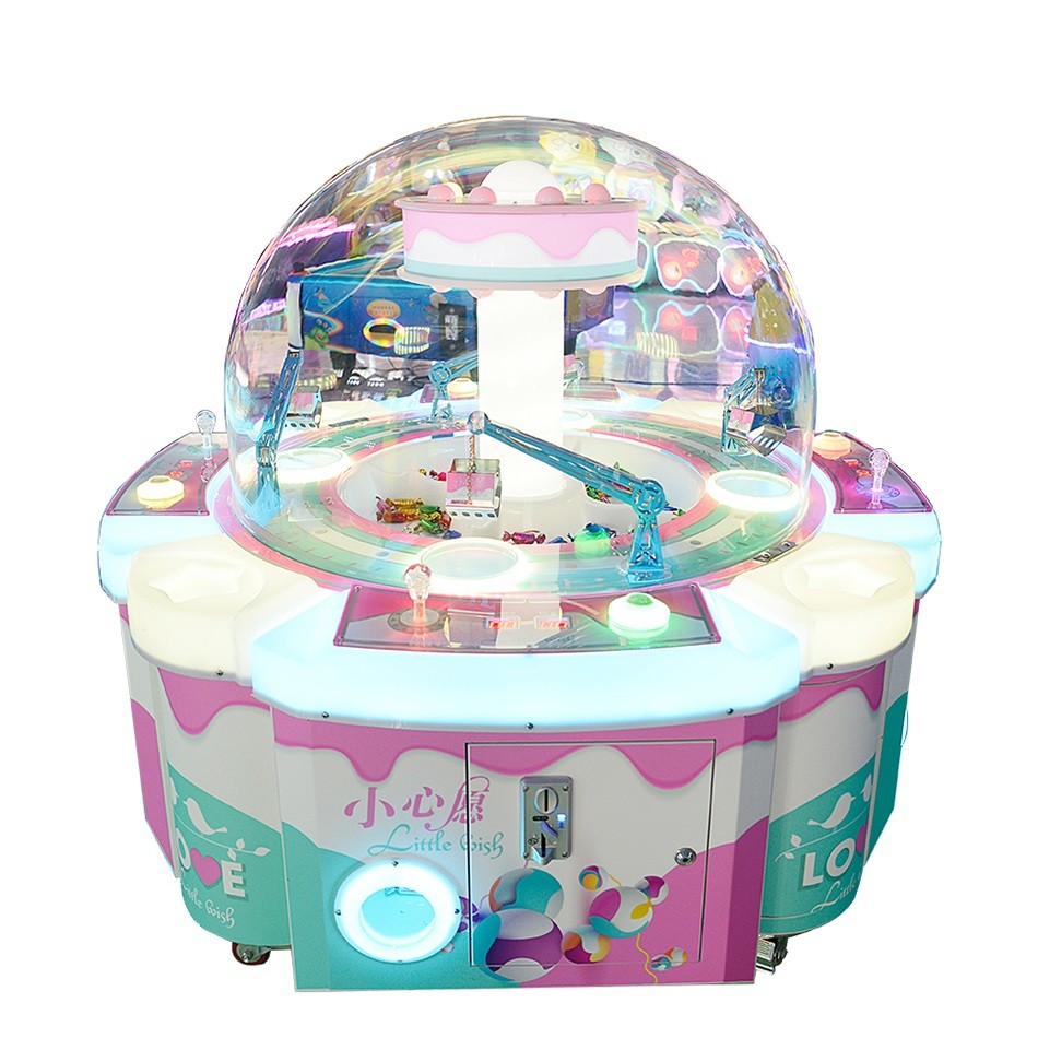 Coin Dorong Grab Candy Arcade Kabinet Toy Grabber Machine Dengan Cool Pop Music