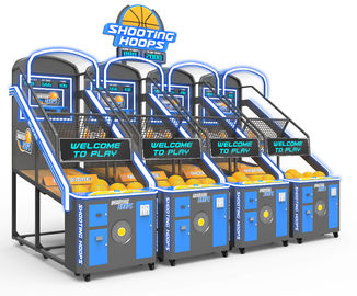 Mesin Arcade Jalanan Basket Dioperasikan Koin Untuk 3 Orang Versi Bahasa Inggris