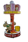 Mesin Arcade Arcade Anak 250W / Kiddie Ride Carousel Koin Kecil yang Dioperasikan